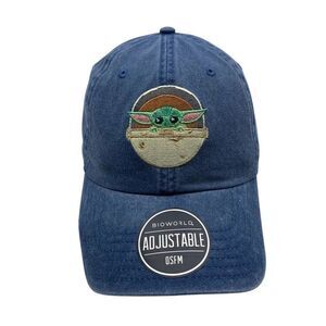 Yoda Star Wars Unisex Denim Baseball Cap Blue Strapback 6 Panel One‎ Size New